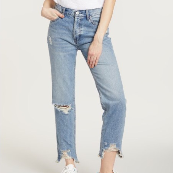 Free People Denim - Free People We the Free Chewed Hem Jeans sz 27